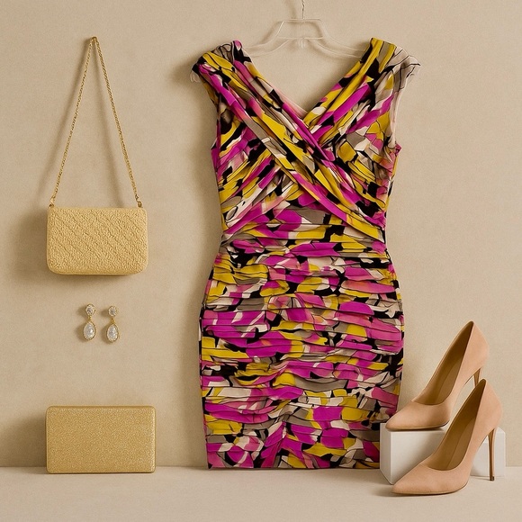 London times tiered floral sleeveless dress ❤️ - Picture 2 of 8